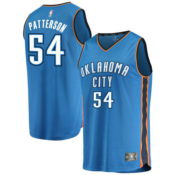 Maillot nba Oklahoma City Thunder Icon Edition Homme Patrick Patterson 54 Bleu